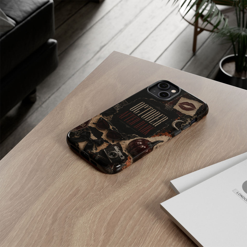October After Dark Gothic Collage Phone Case