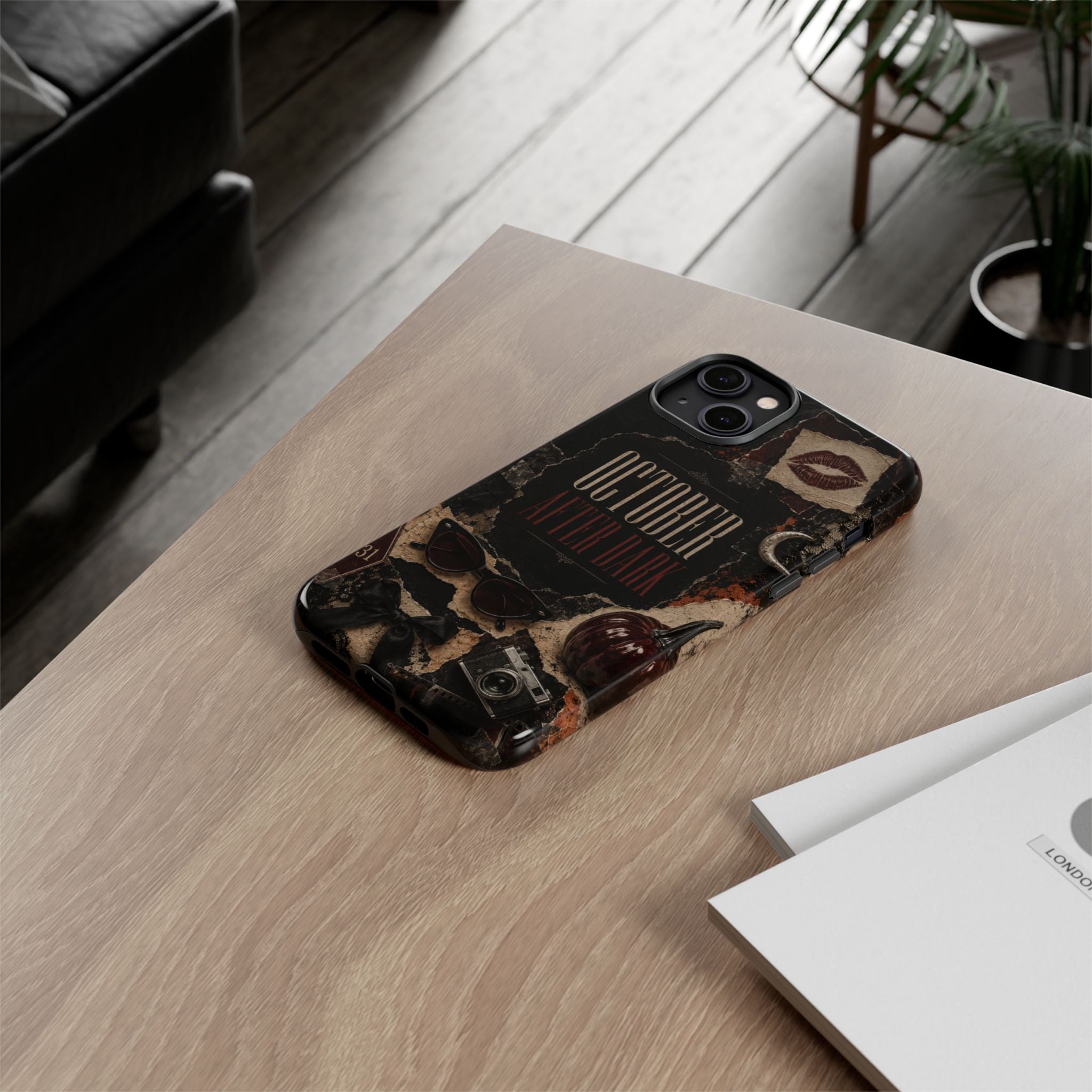 October After Dark Gothic Collage Phone Case