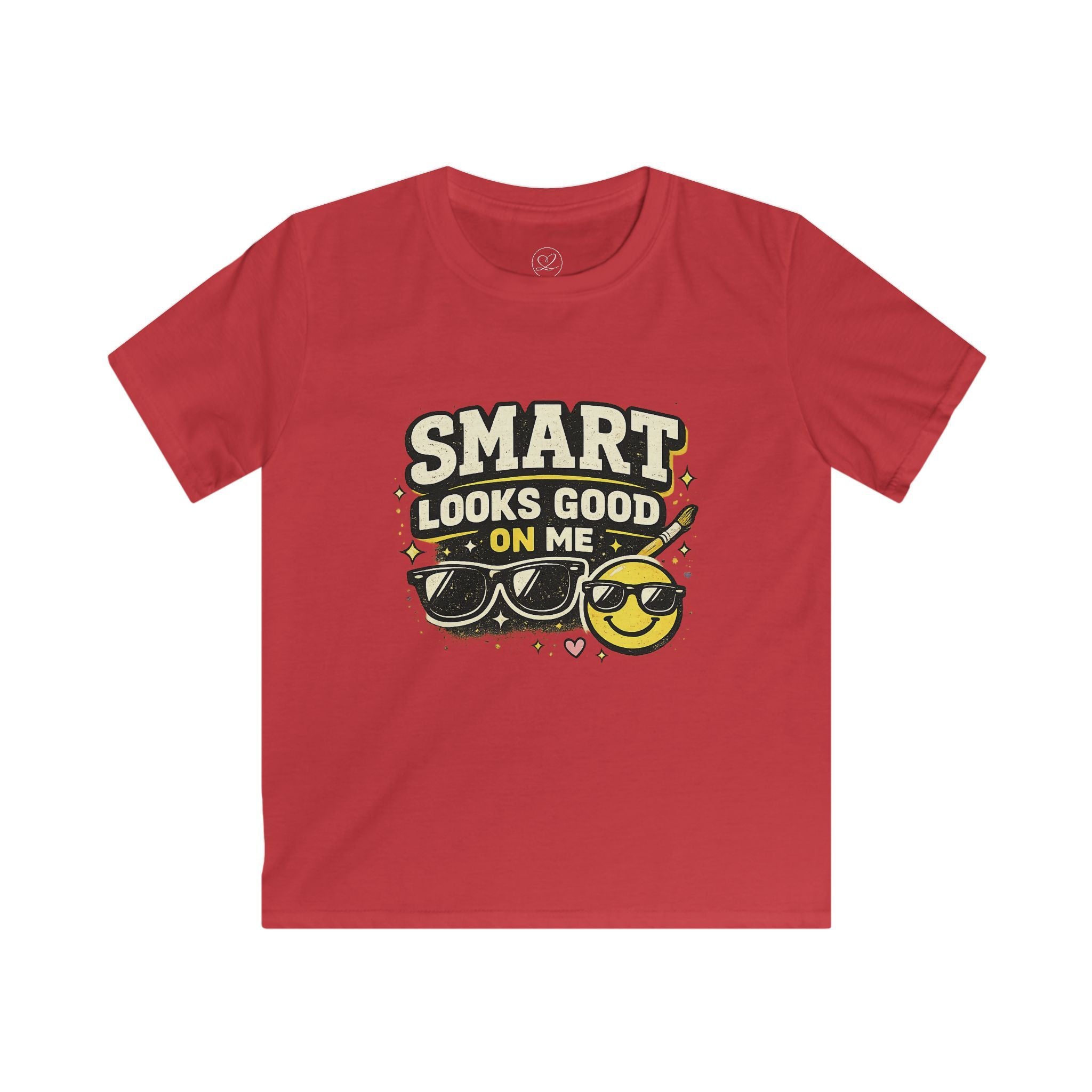 Kids Tee - "Smart Looks Good On Me" Cute Sunglasses Graphic
