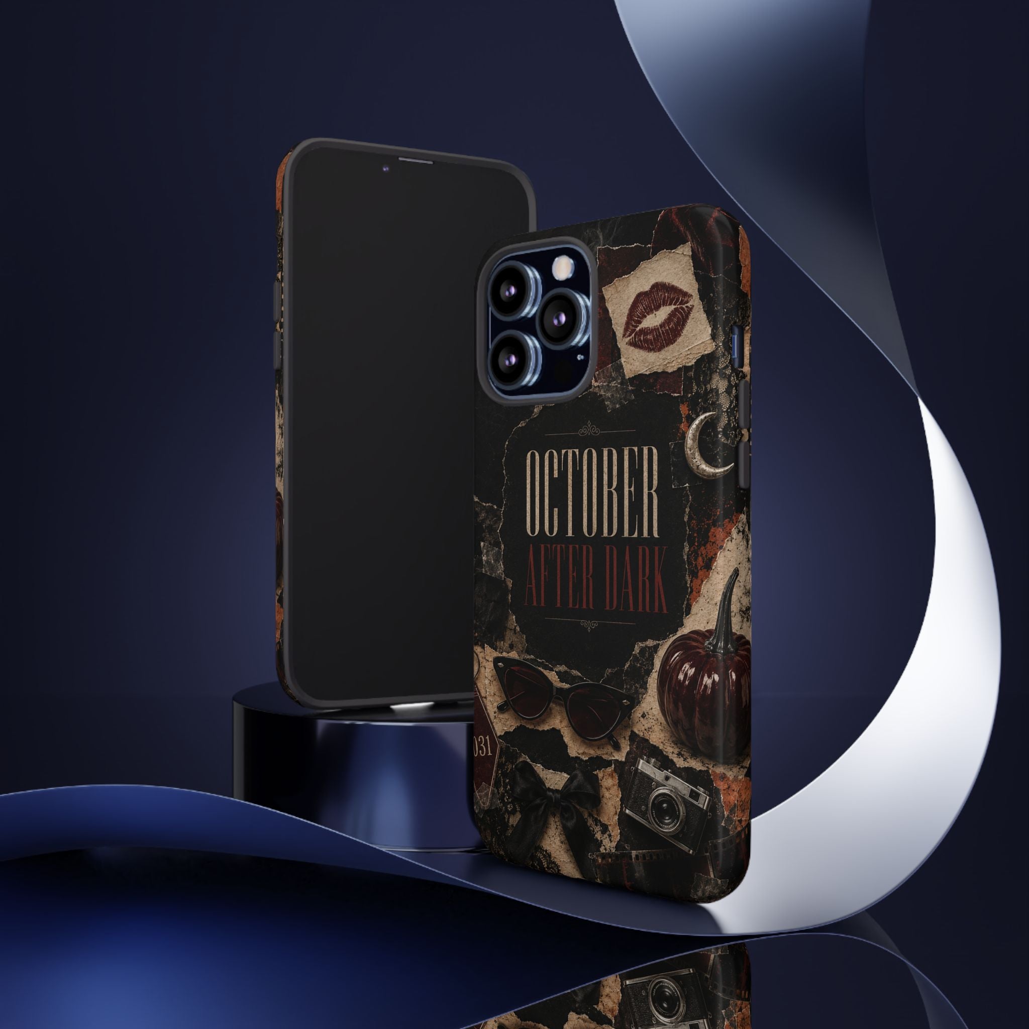 October After Dark Gothic Collage Phone Case