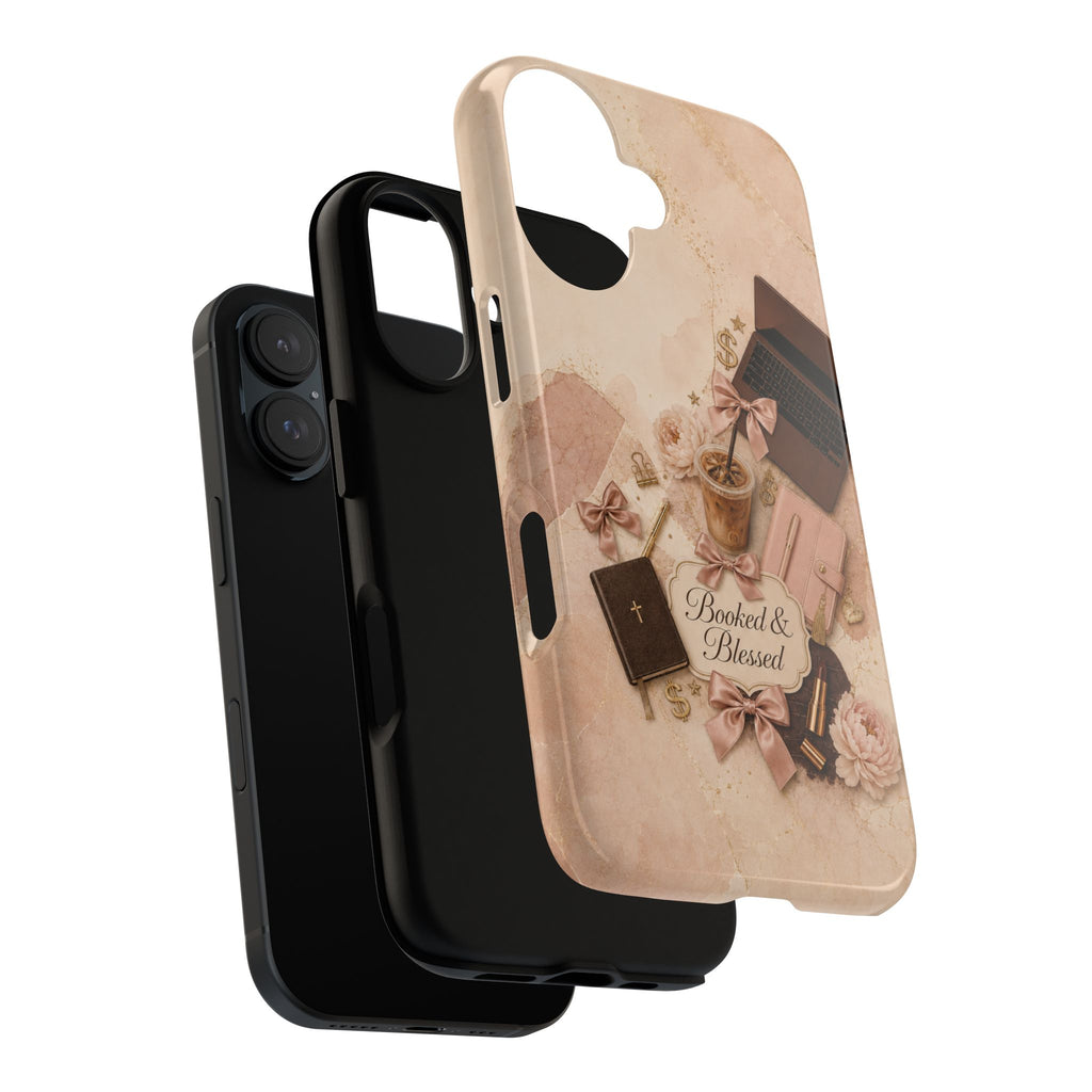 Booked & Blessed Christian Book Lover Phone Case
