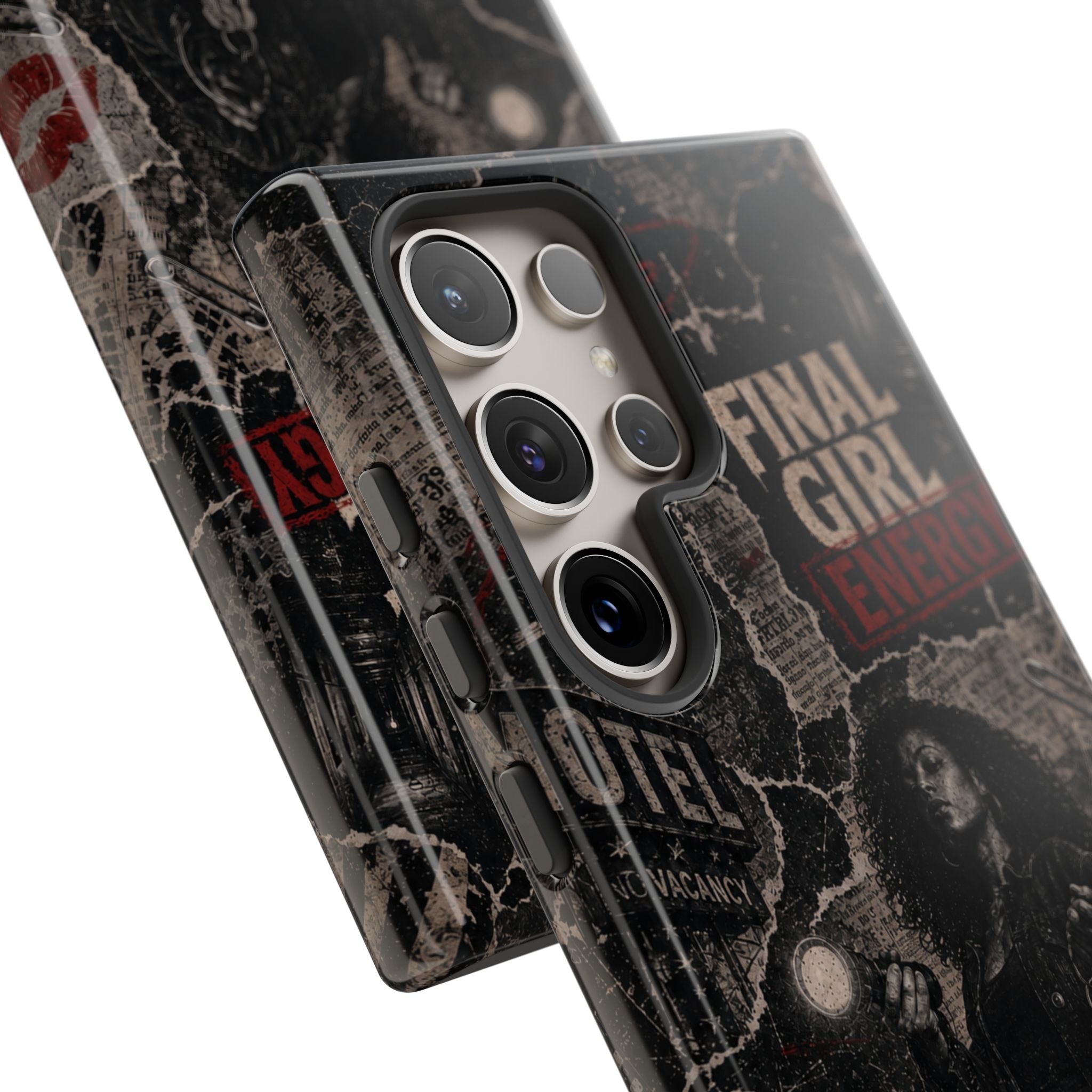 Final Girl Energy Horror Collage Phone Case