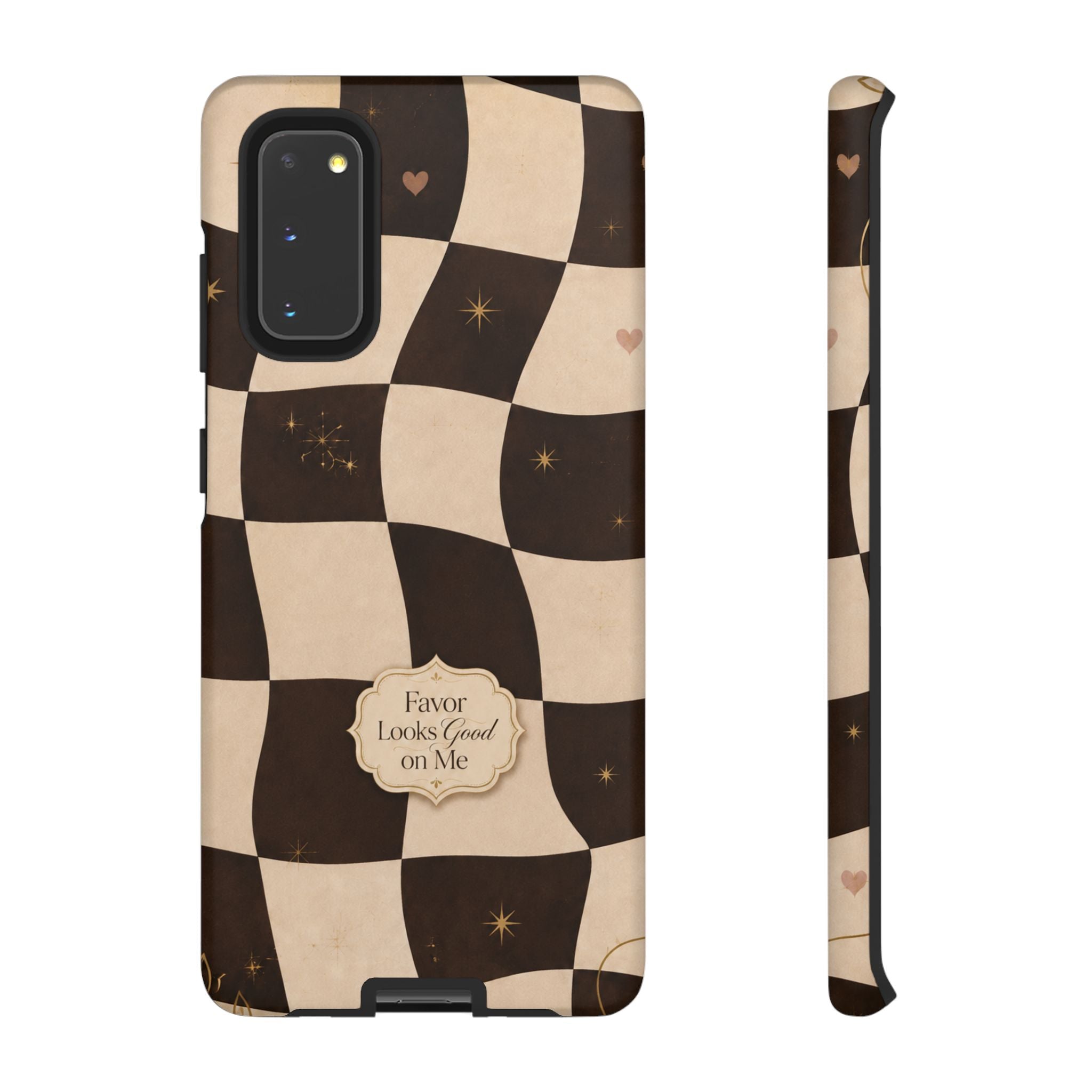 Favor Looks Good on Me Vintage Checkerboard Phone Case