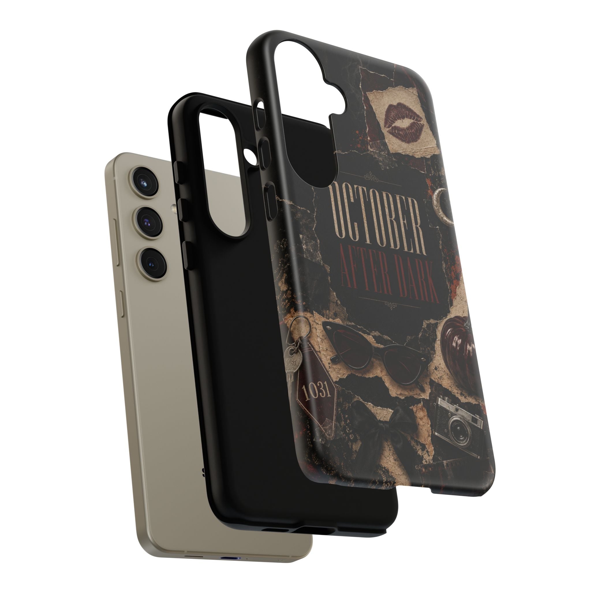 October After Dark Gothic Collage Phone Case