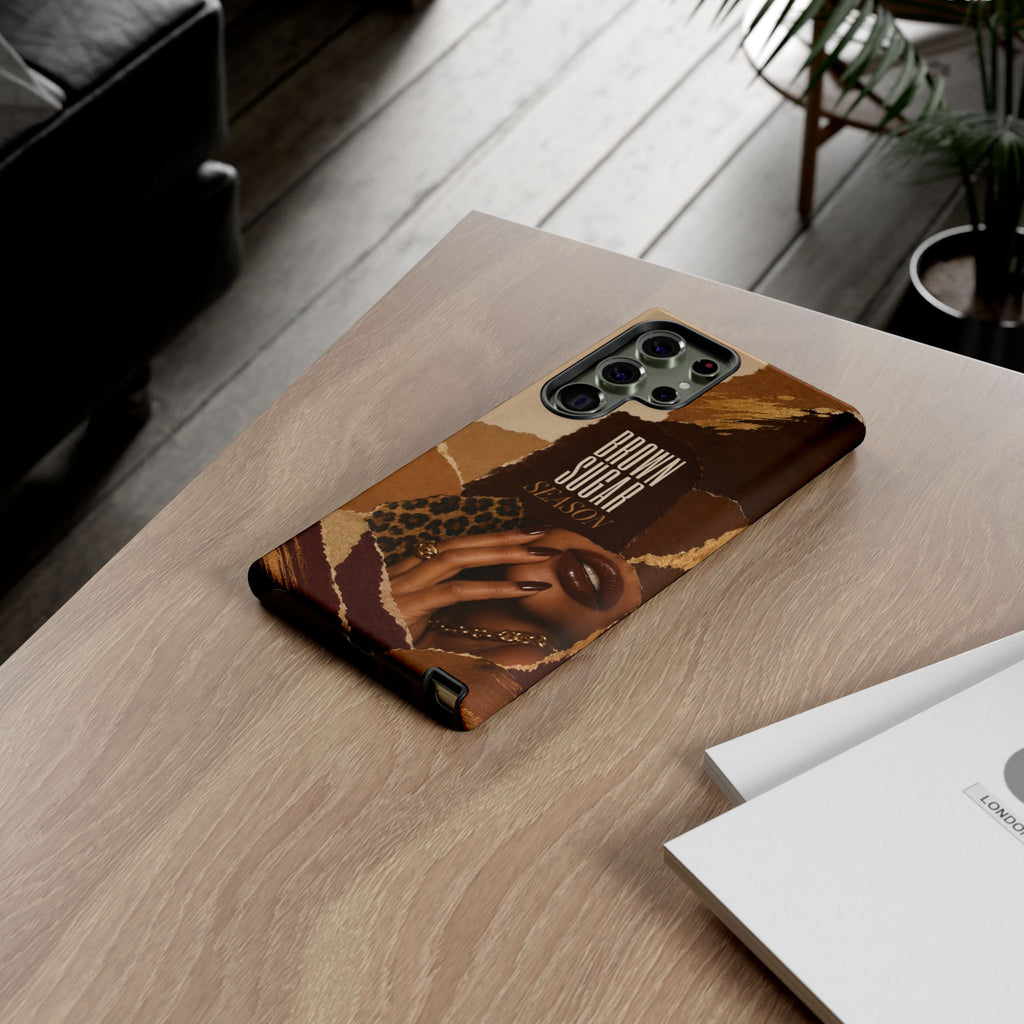 Brown Sugar Season Leopard Collage Phone Case