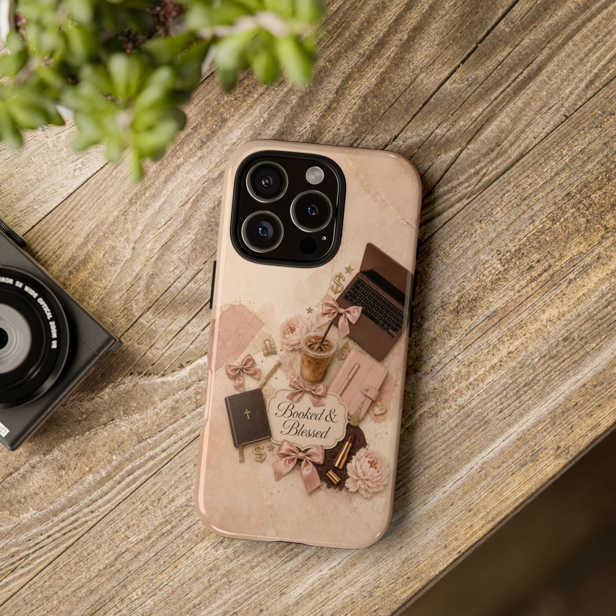 Booked & Blessed Christian Book Lover Phone Case