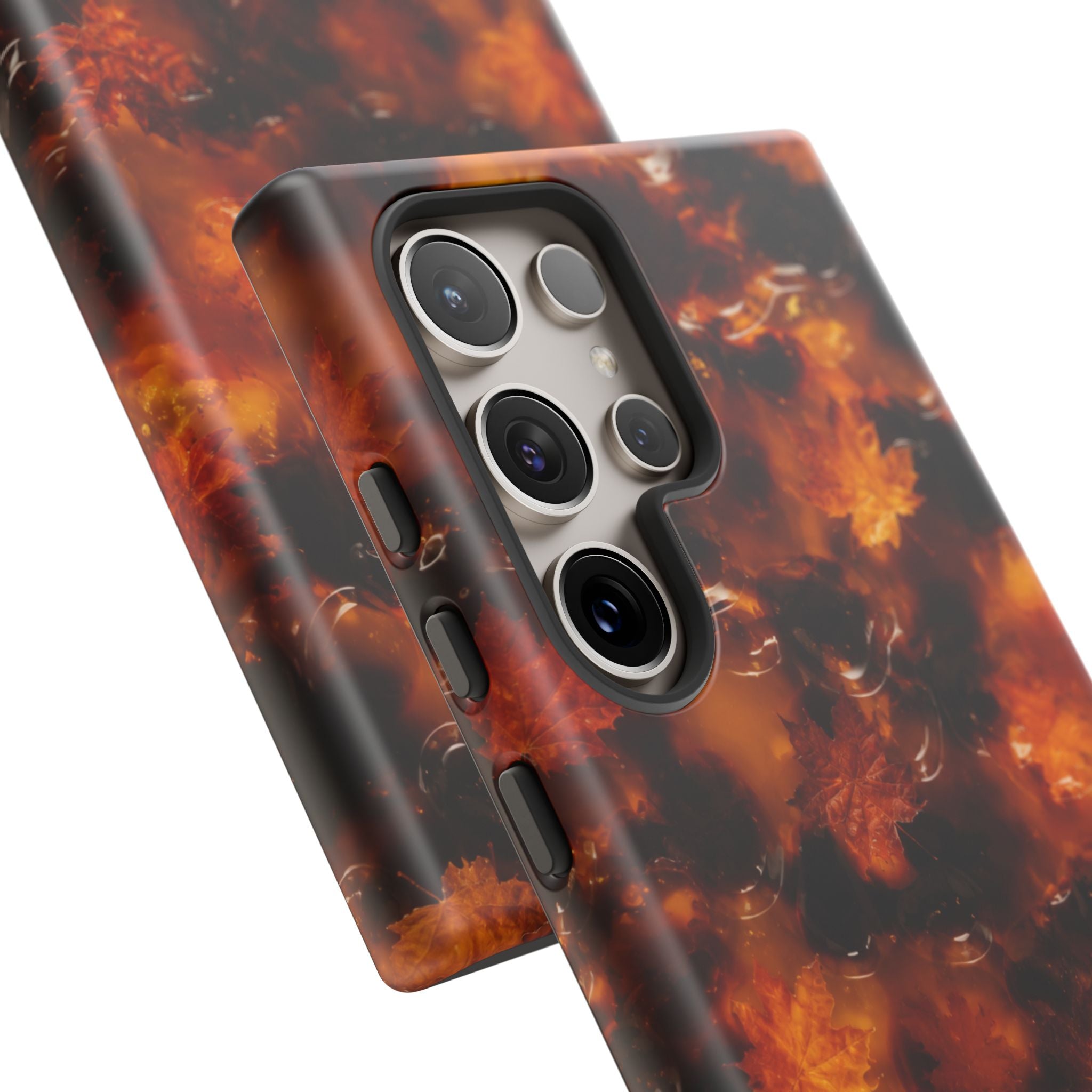 Amber Autumn Maple Leaf Phone Case