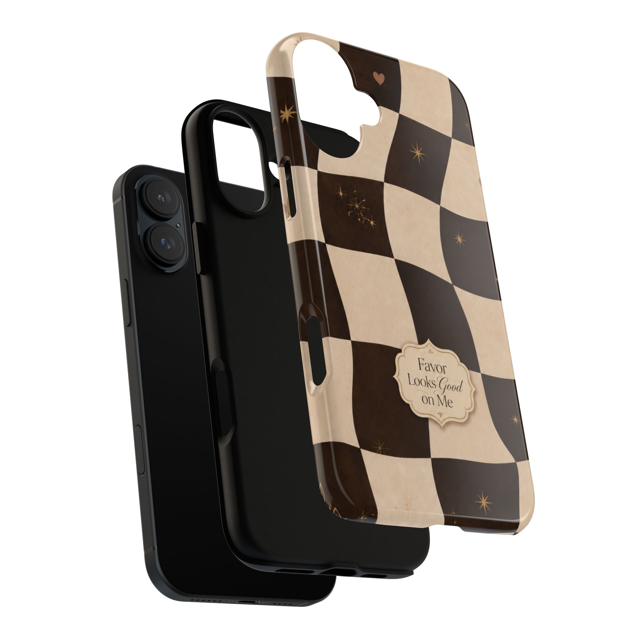 Favor Looks Good on Me Vintage Checkerboard Phone Case