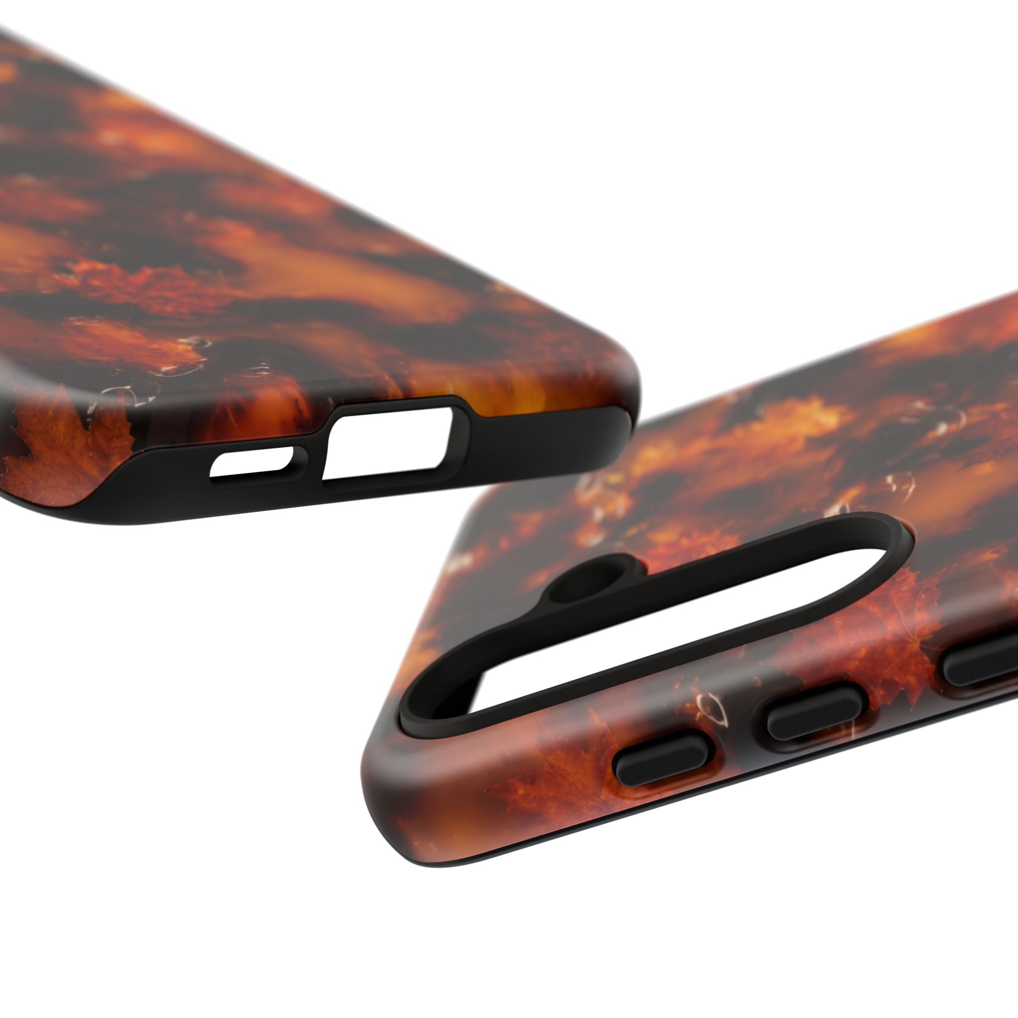 Amber Autumn Maple Leaf Phone Case