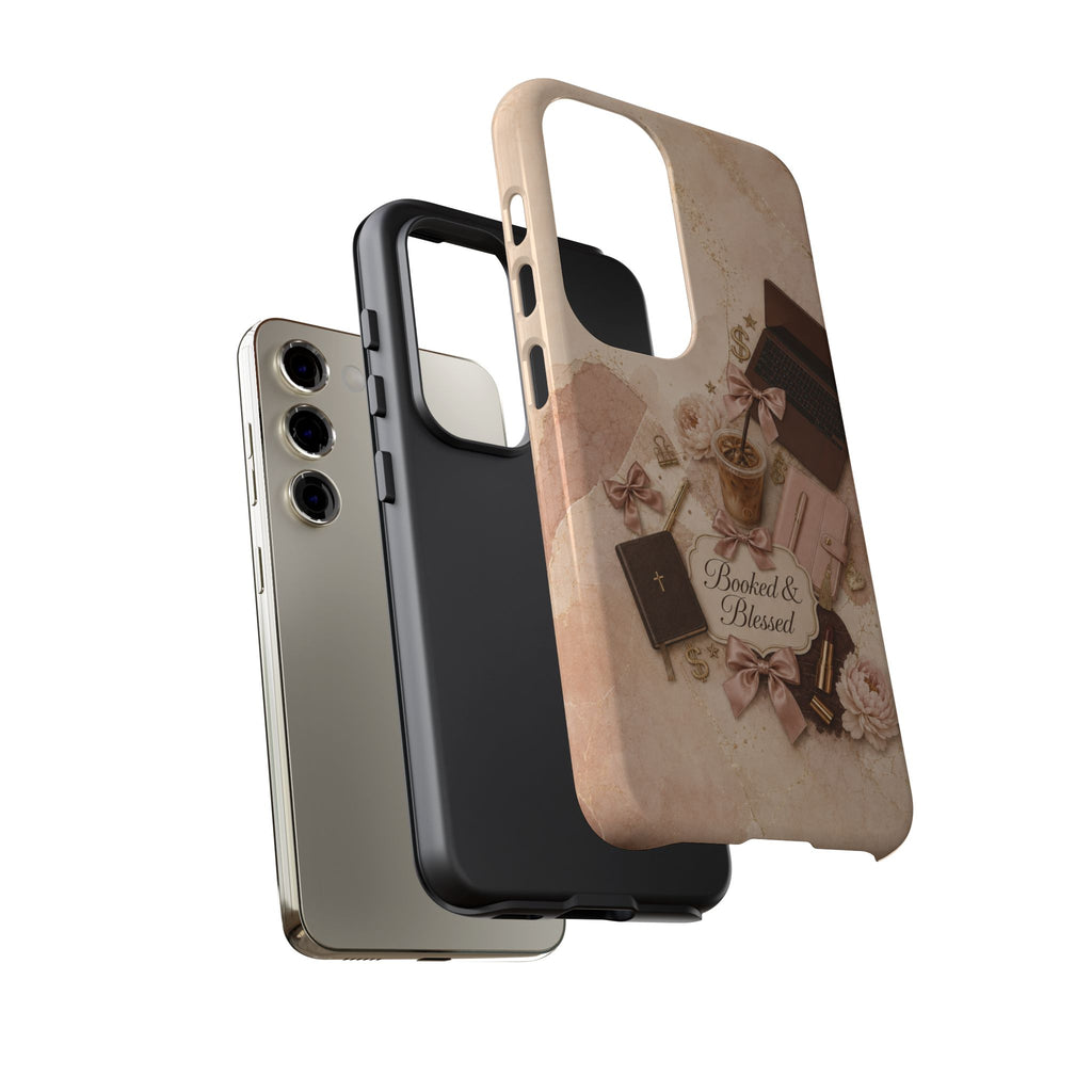 Booked & Blessed Christian Book Lover Phone Case