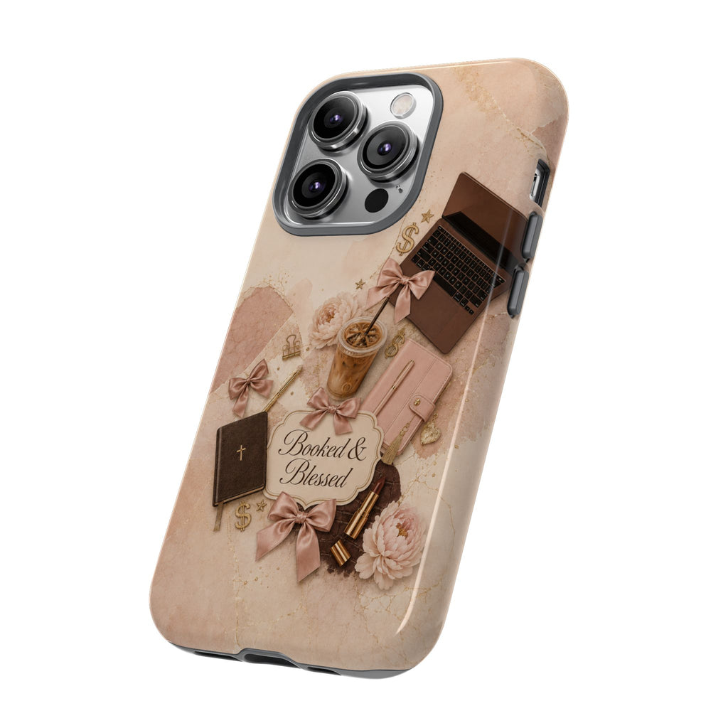 Booked & Blessed Christian Book Lover Phone Case