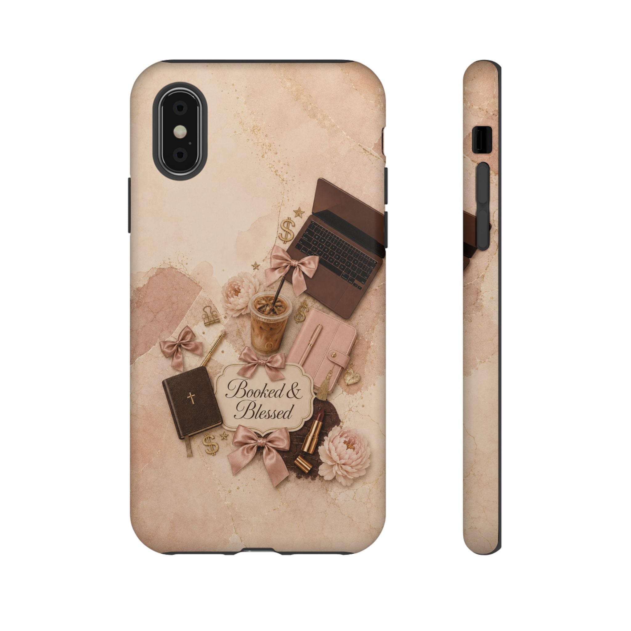 Booked & Blessed Christian Book Lover Phone Case