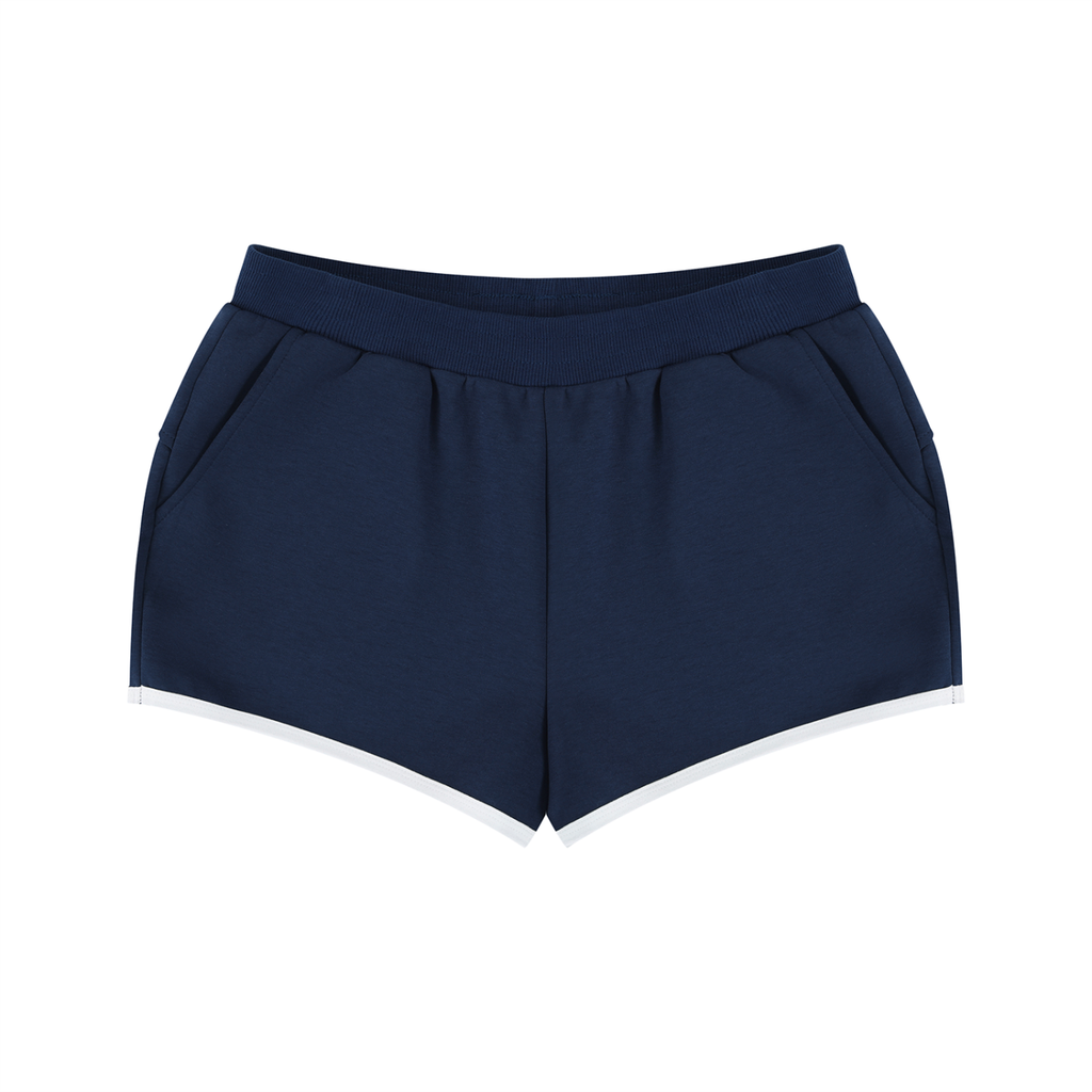 The Luxuri Girl Retro Contrast Binding Shorts