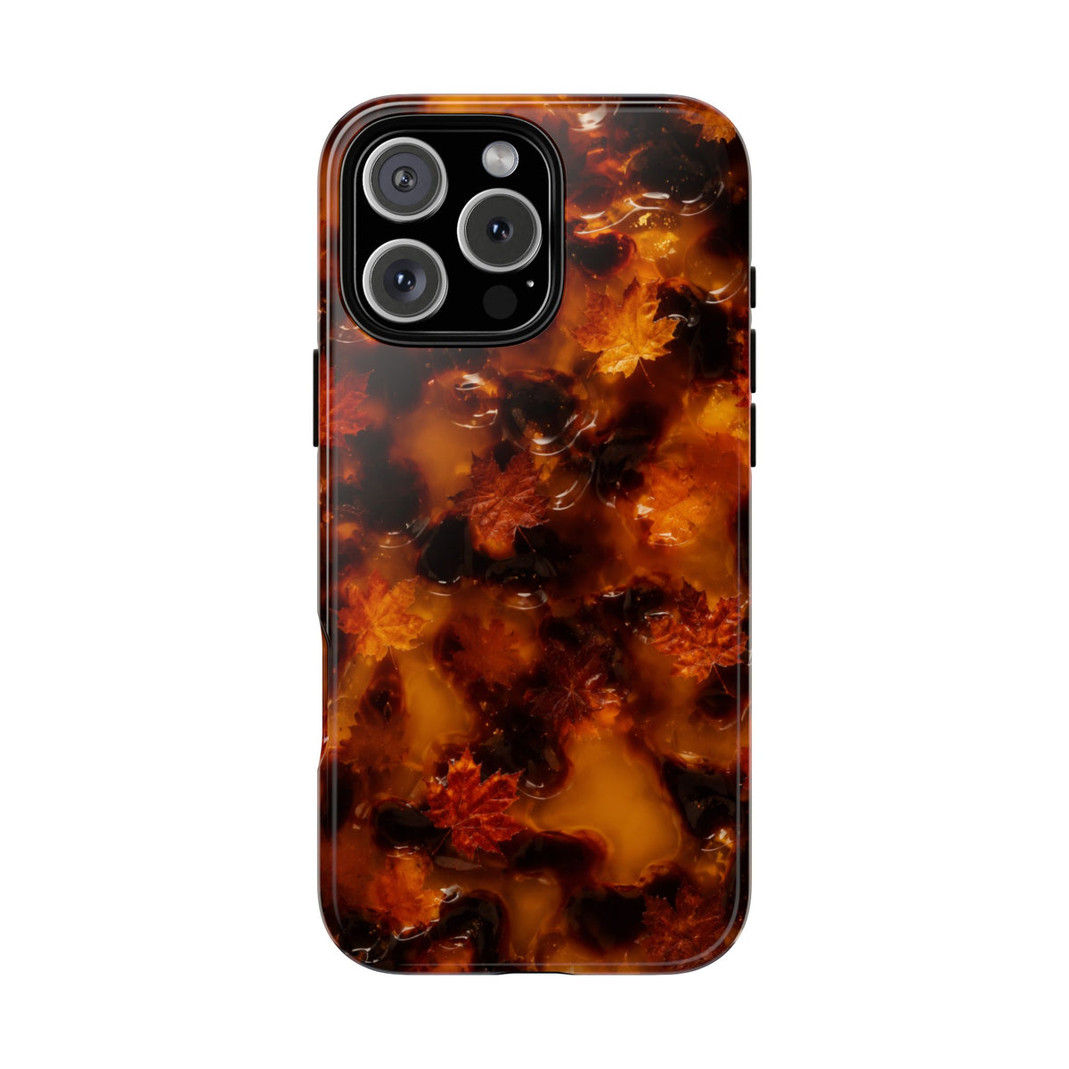 Amber Autumn Maple Leaf Phone Case