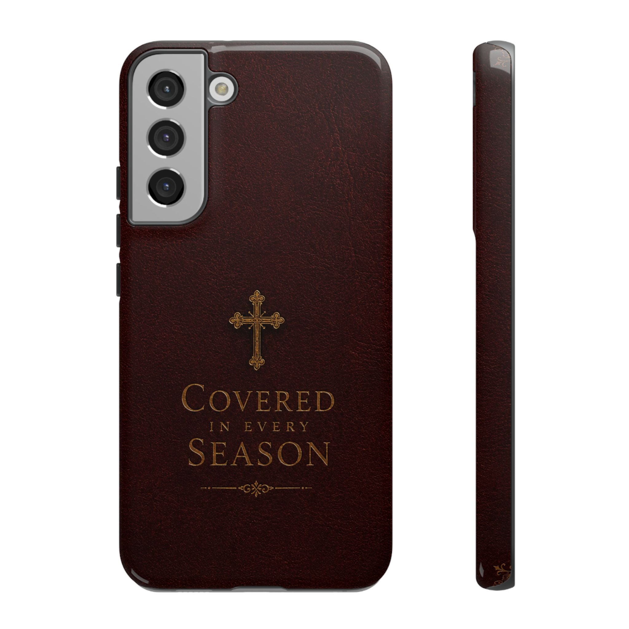 Covered in Every Season Christian Cross Phone Case