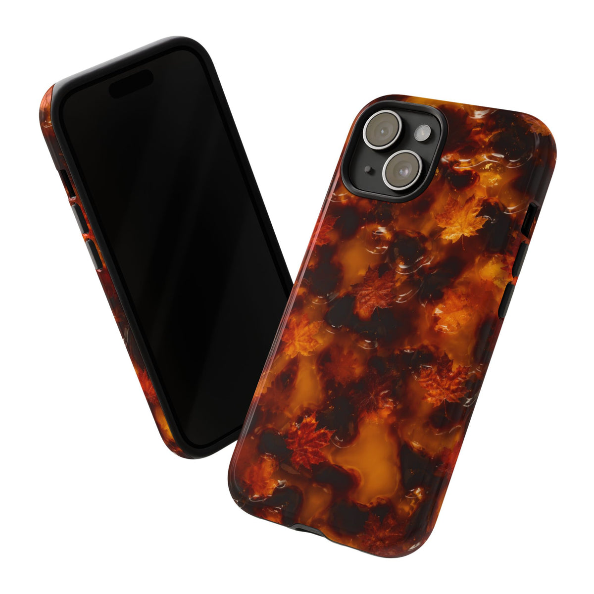Amber Autumn Maple Leaf Phone Case