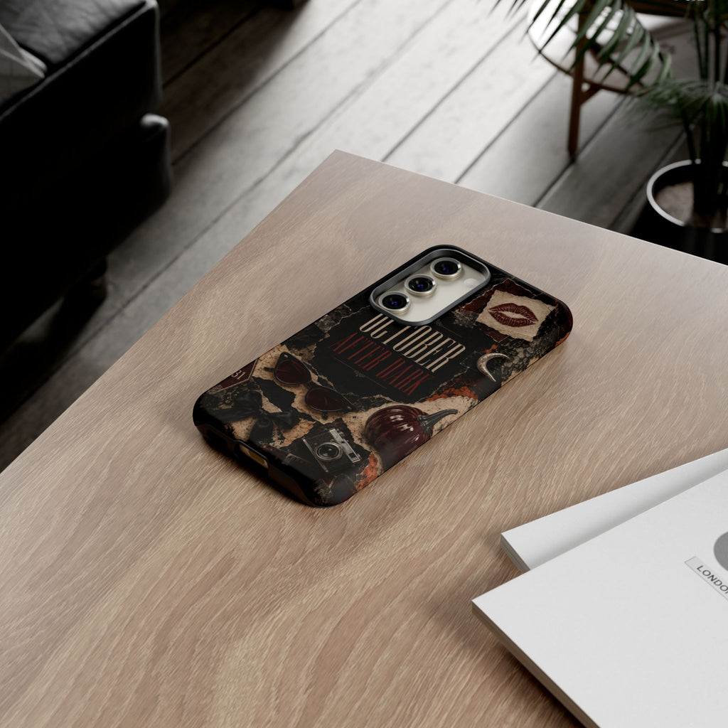 October After Dark Gothic Collage Phone Case