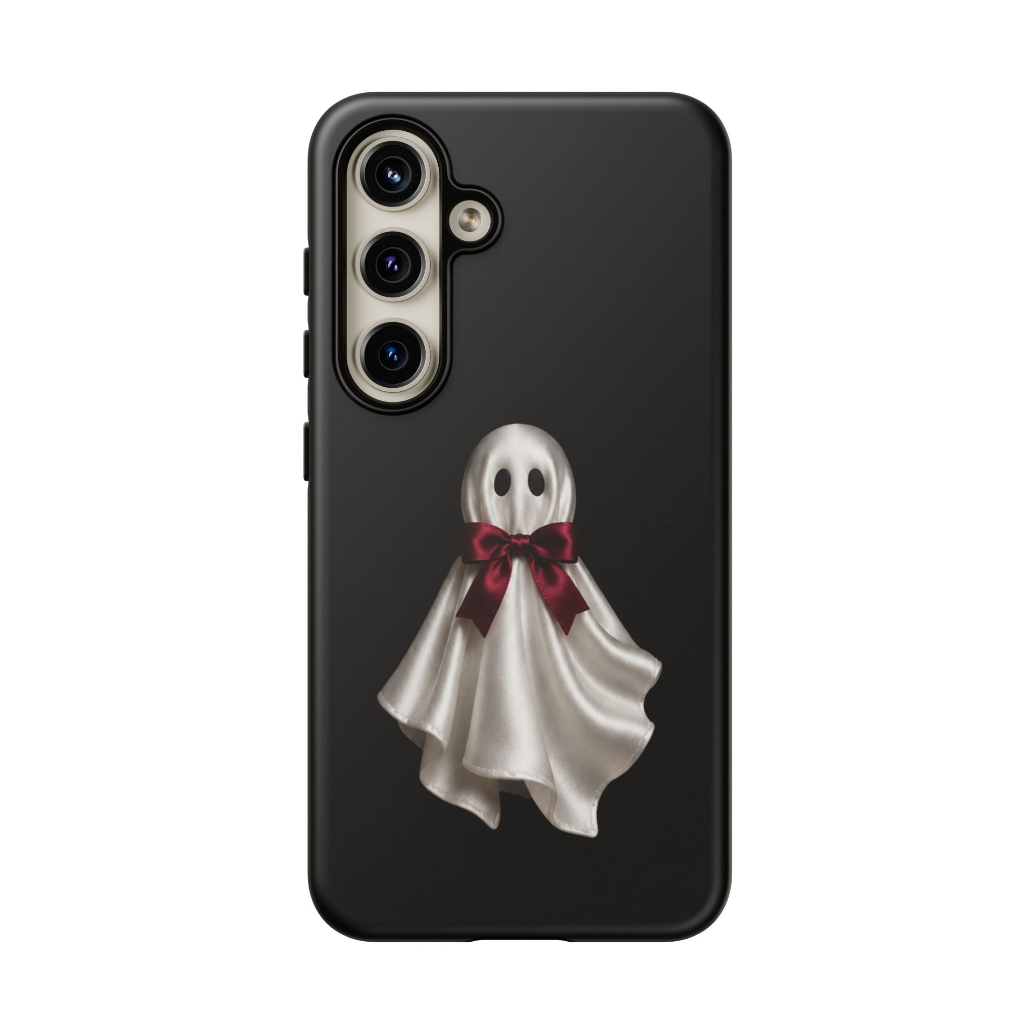 Burgundy Bow Ghost Spooky Phone Case