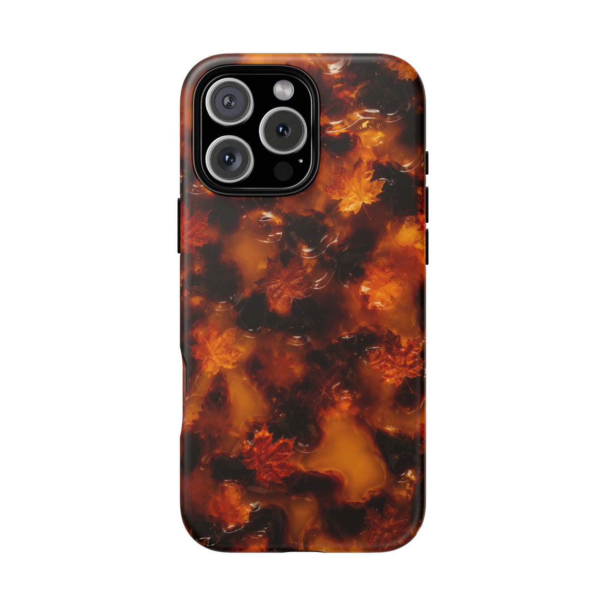 Amber Autumn Maple Leaf Phone Case