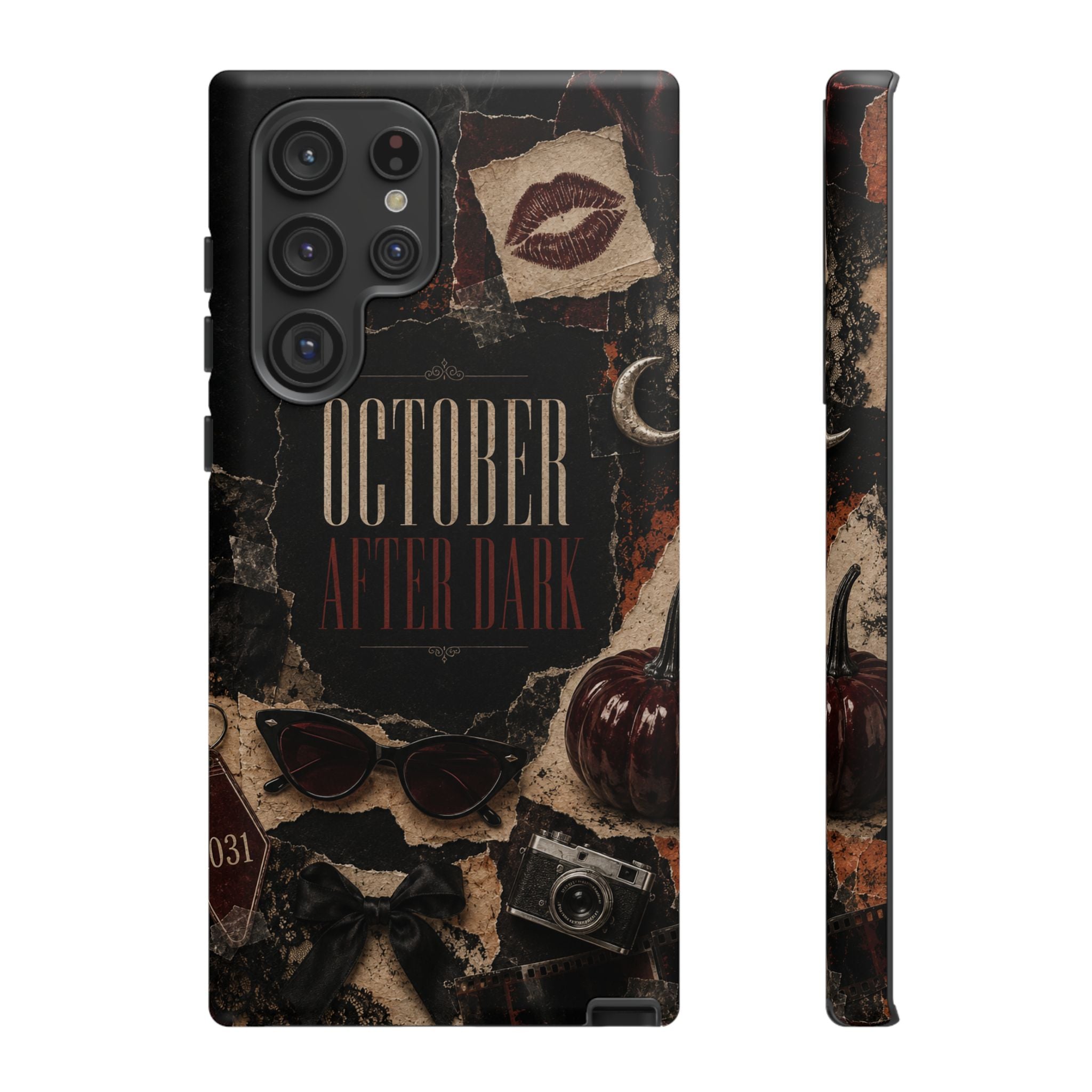 October After Dark Gothic Collage Phone Case