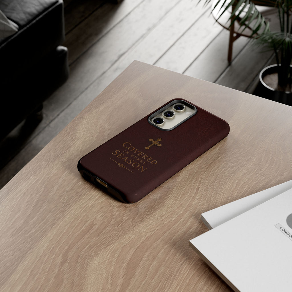 Covered in Every Season Christian Cross Phone Case