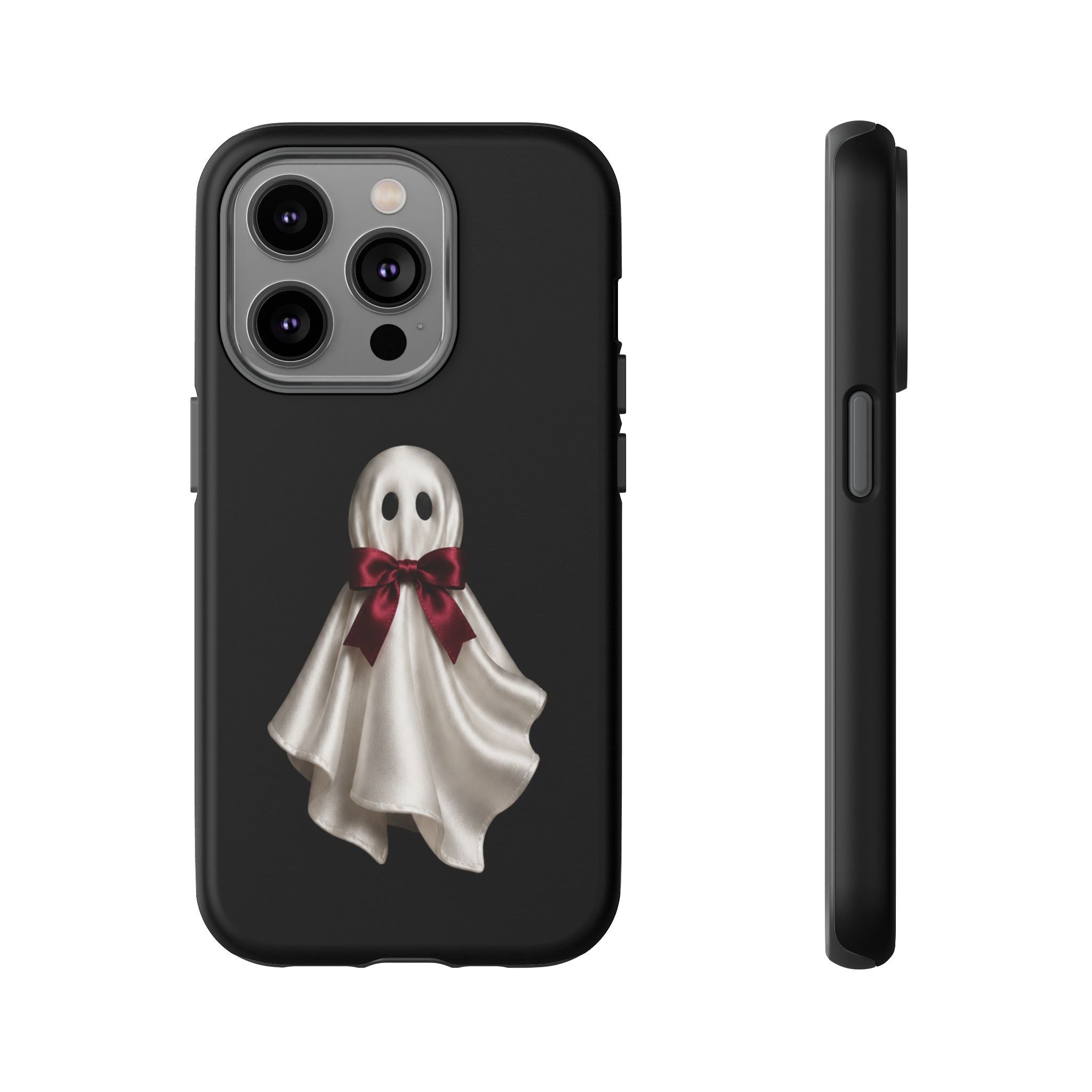 Burgundy Bow Ghost Spooky Phone Case