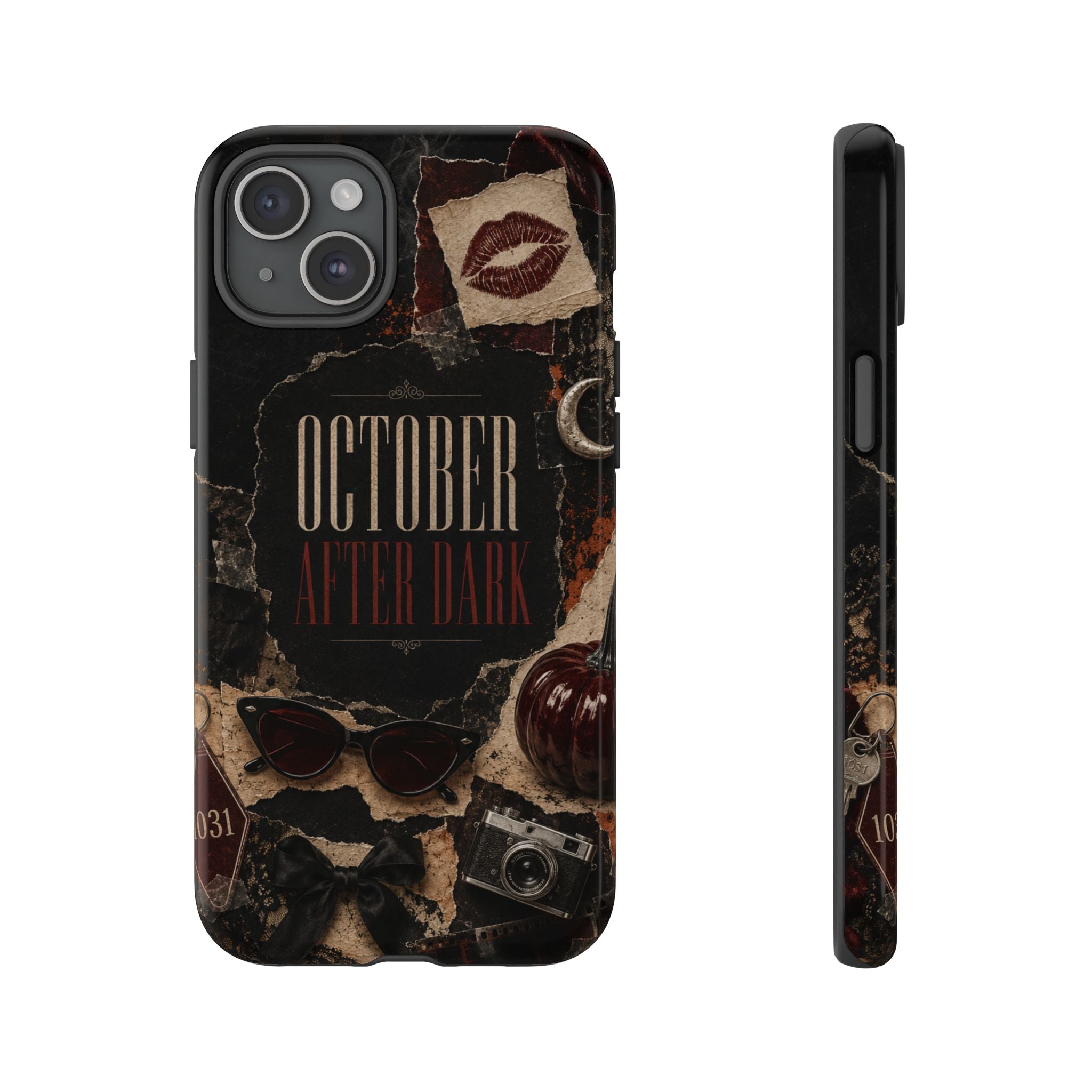 October After Dark Gothic Collage Phone Case