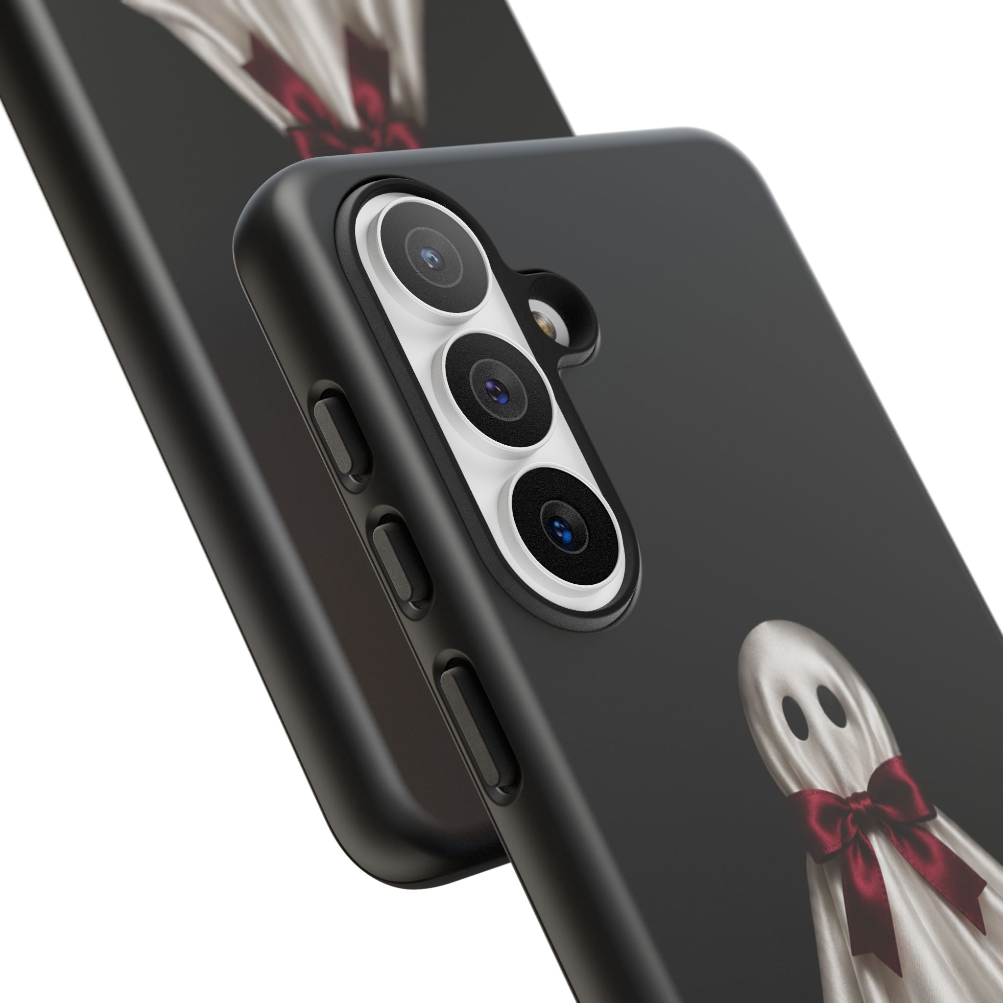 Burgundy Bow Ghost Spooky Phone Case