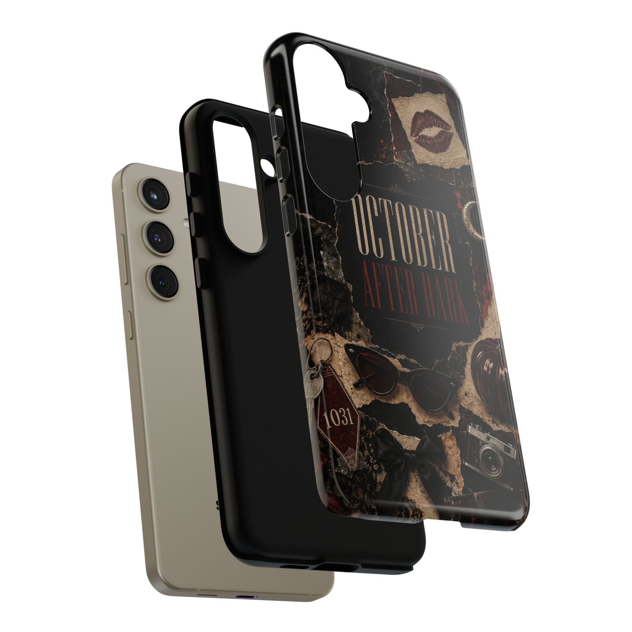 October After Dark Gothic Collage Phone Case