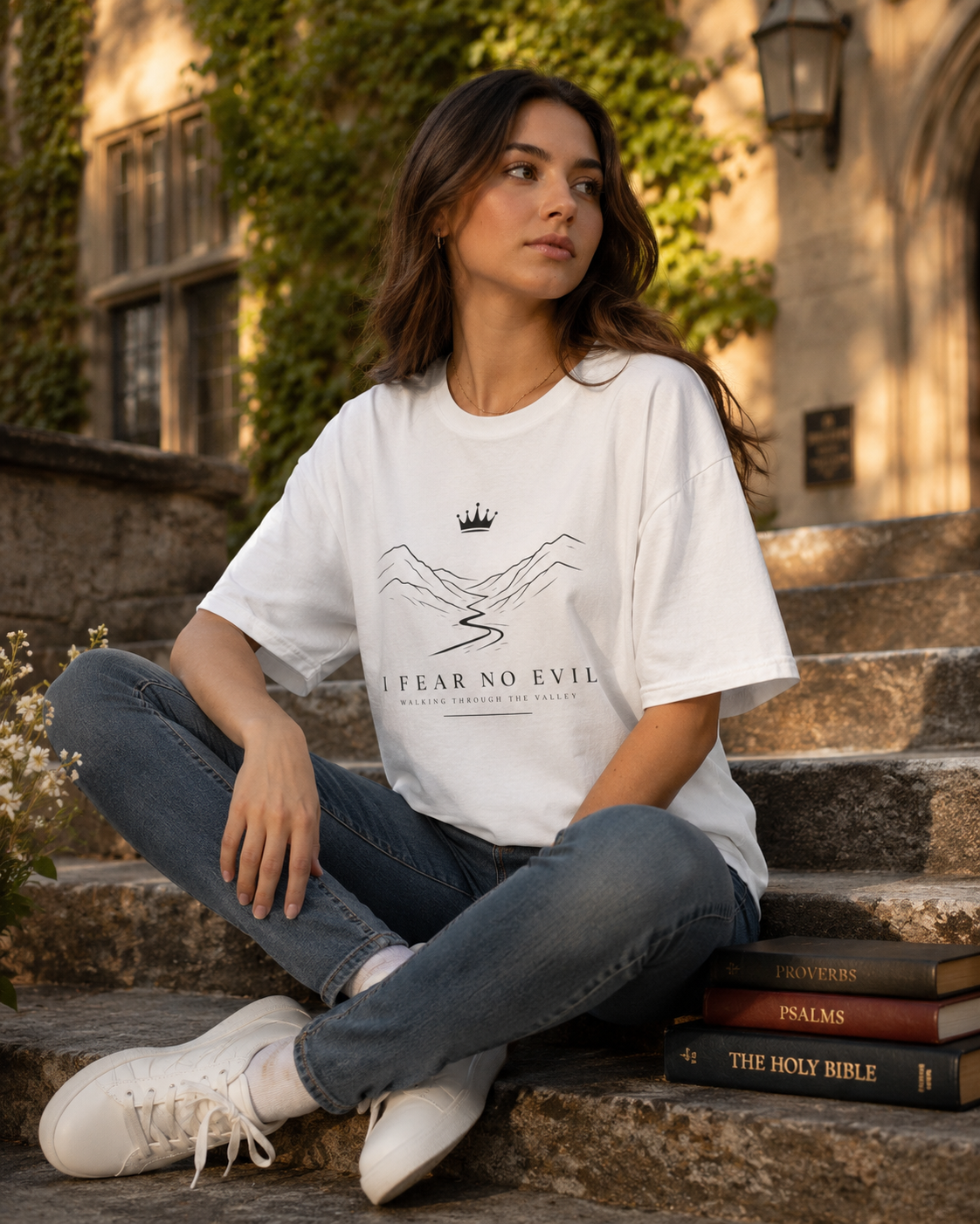 Walking Through the Valley Premium Tee (Black)