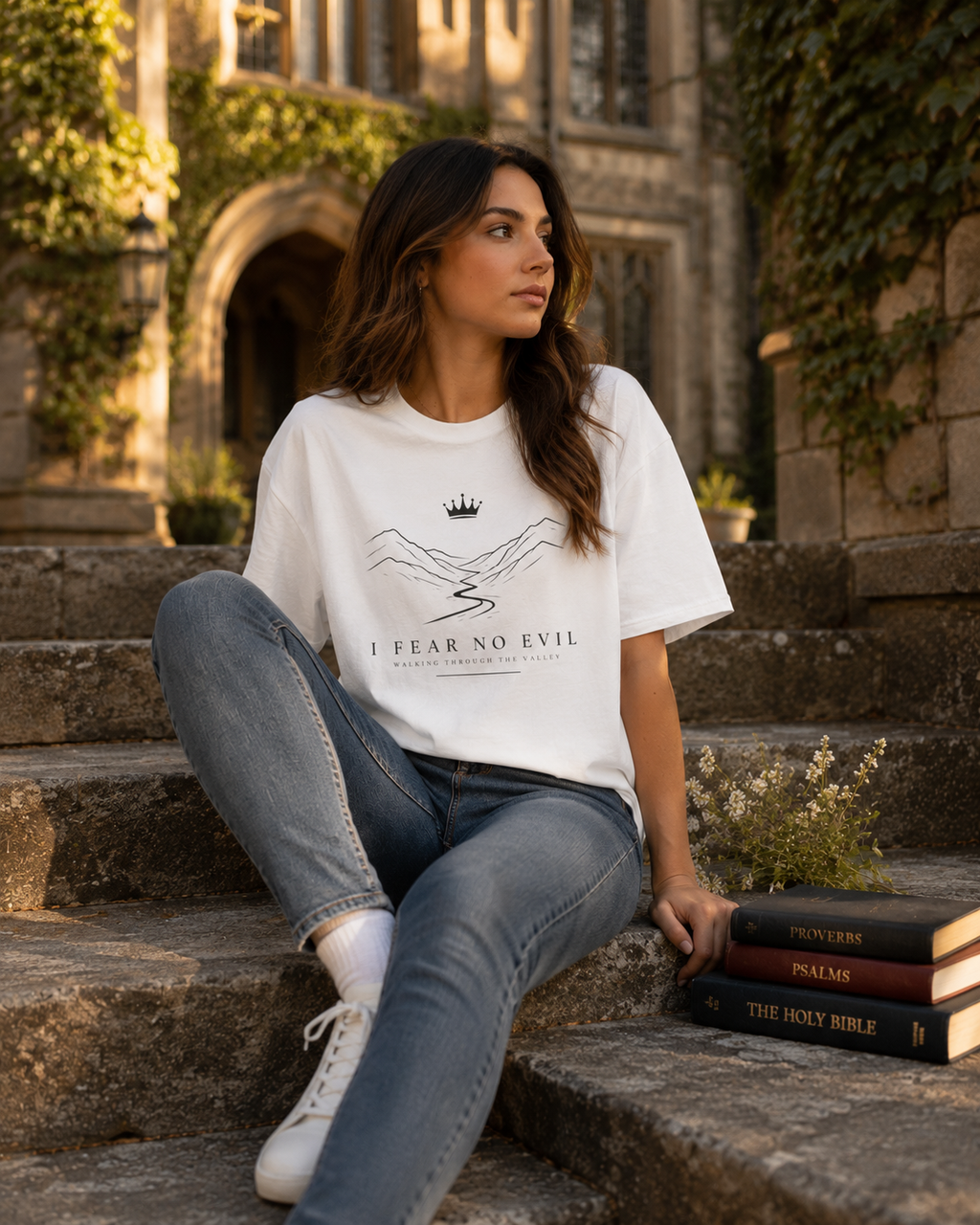 Walking Through the Valley Premium Tee (Black)