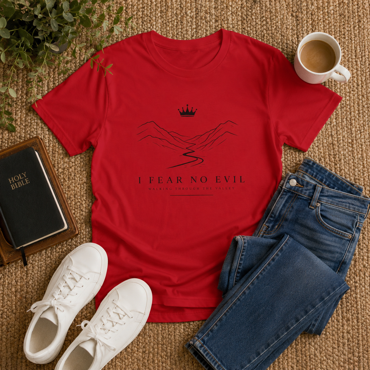 Walking Through the Valley Premium Tee (Black)
