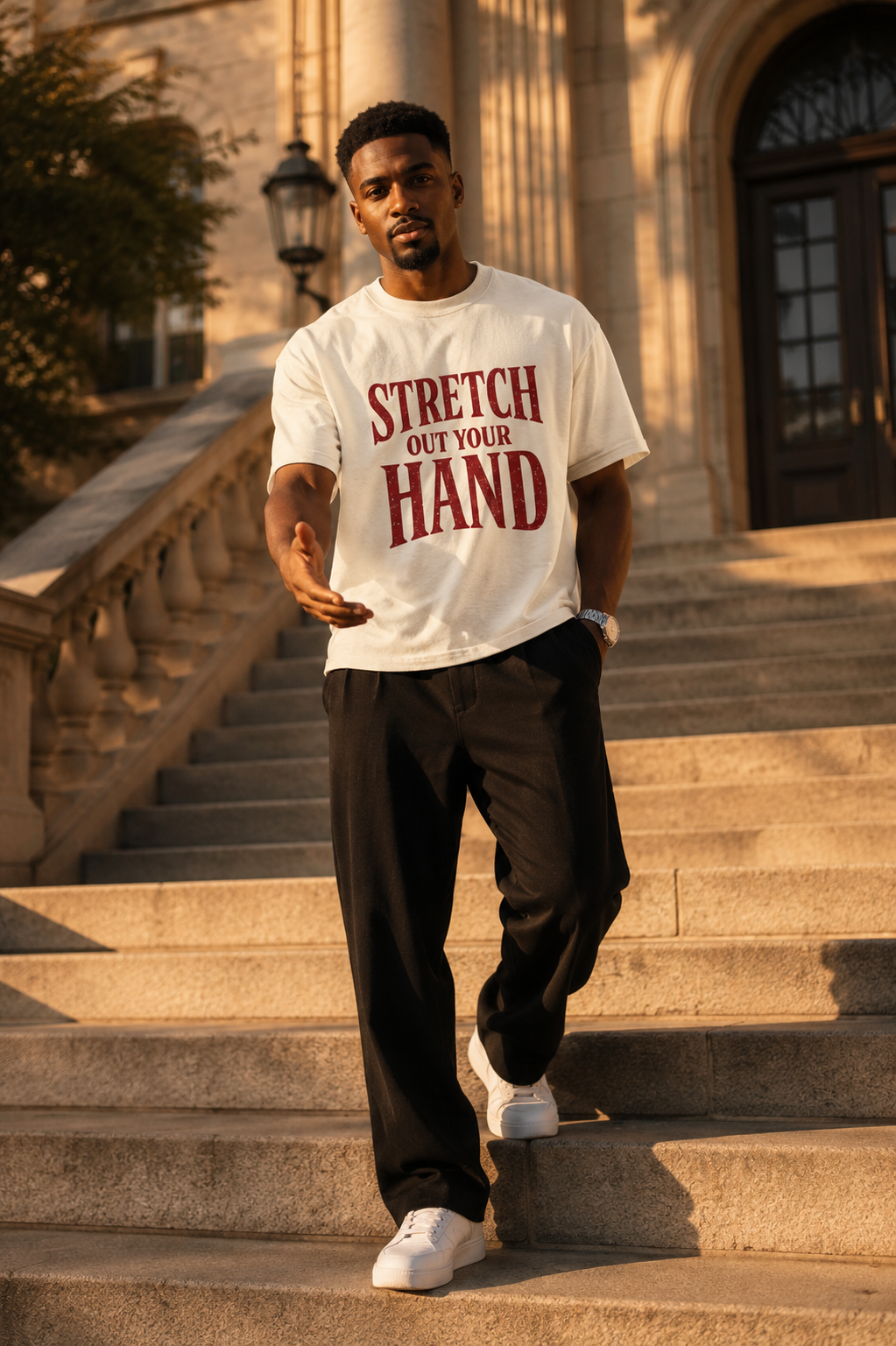 Stretch Out Your Hand Pure Cotton Unisex T-Shirt