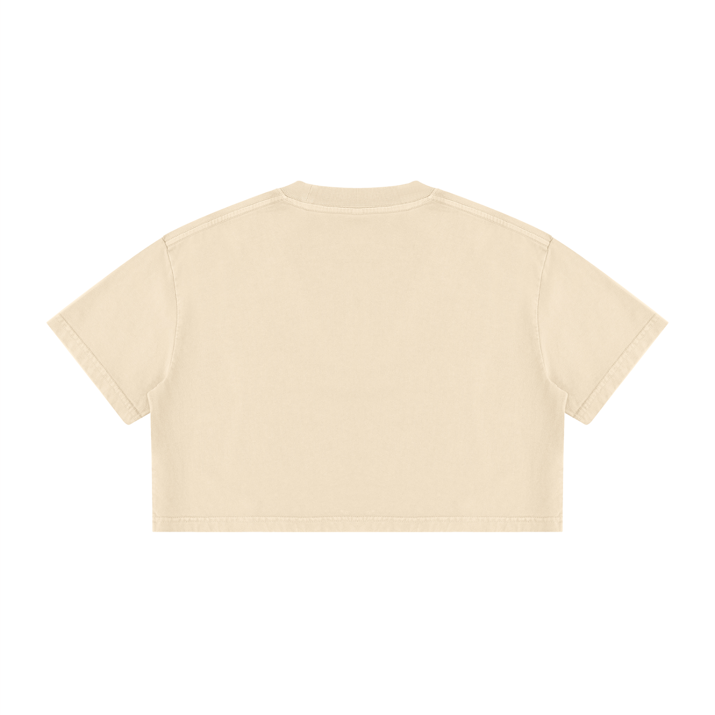 The Luxuri Girl Mineral Wash Cotton Crop T-Shirt