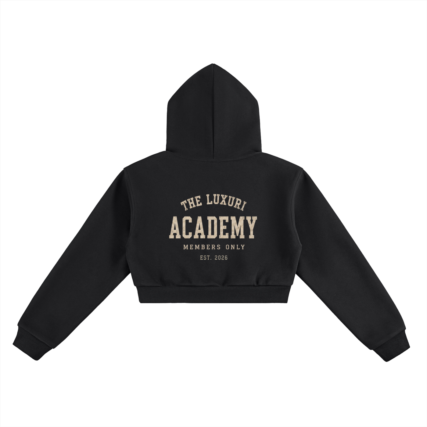 The Luxuri Academy Essential Cropped Hoodie