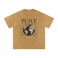 Snow Washed Oversized Cotton T-Shirt