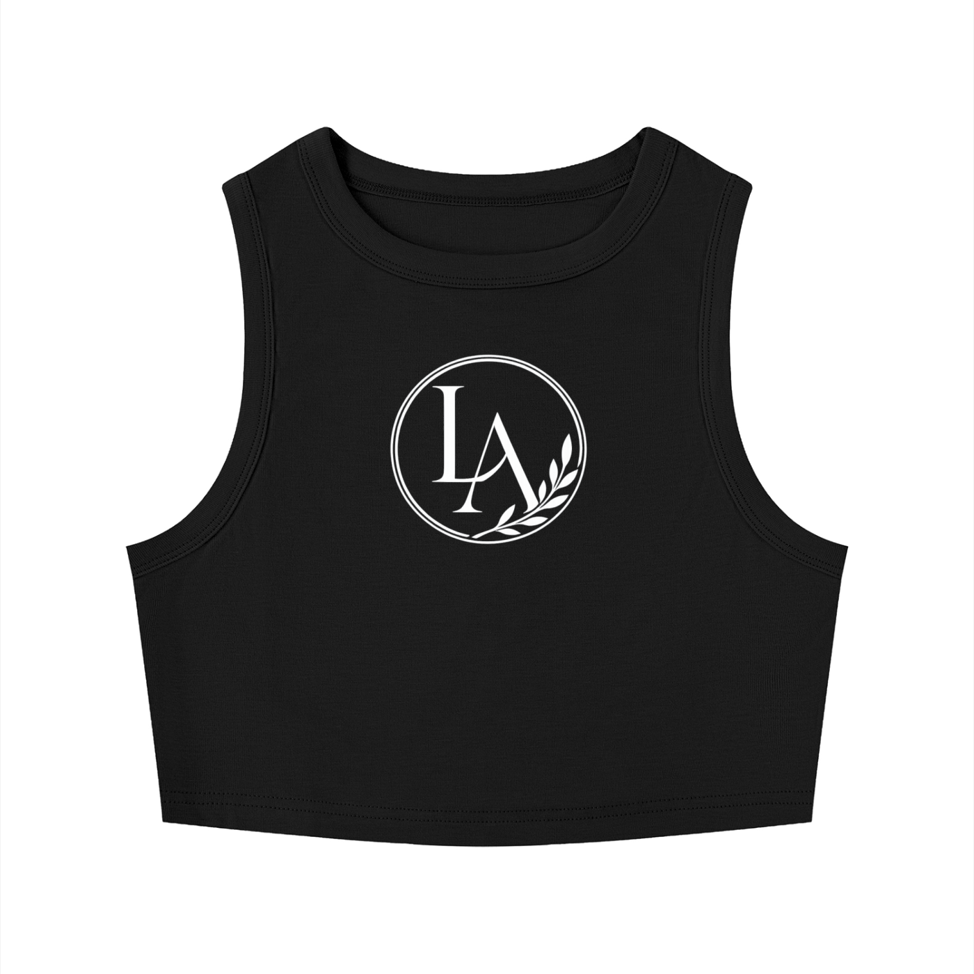 Luxuri Athletics Women's Tight Crewneck Crop Tank Top