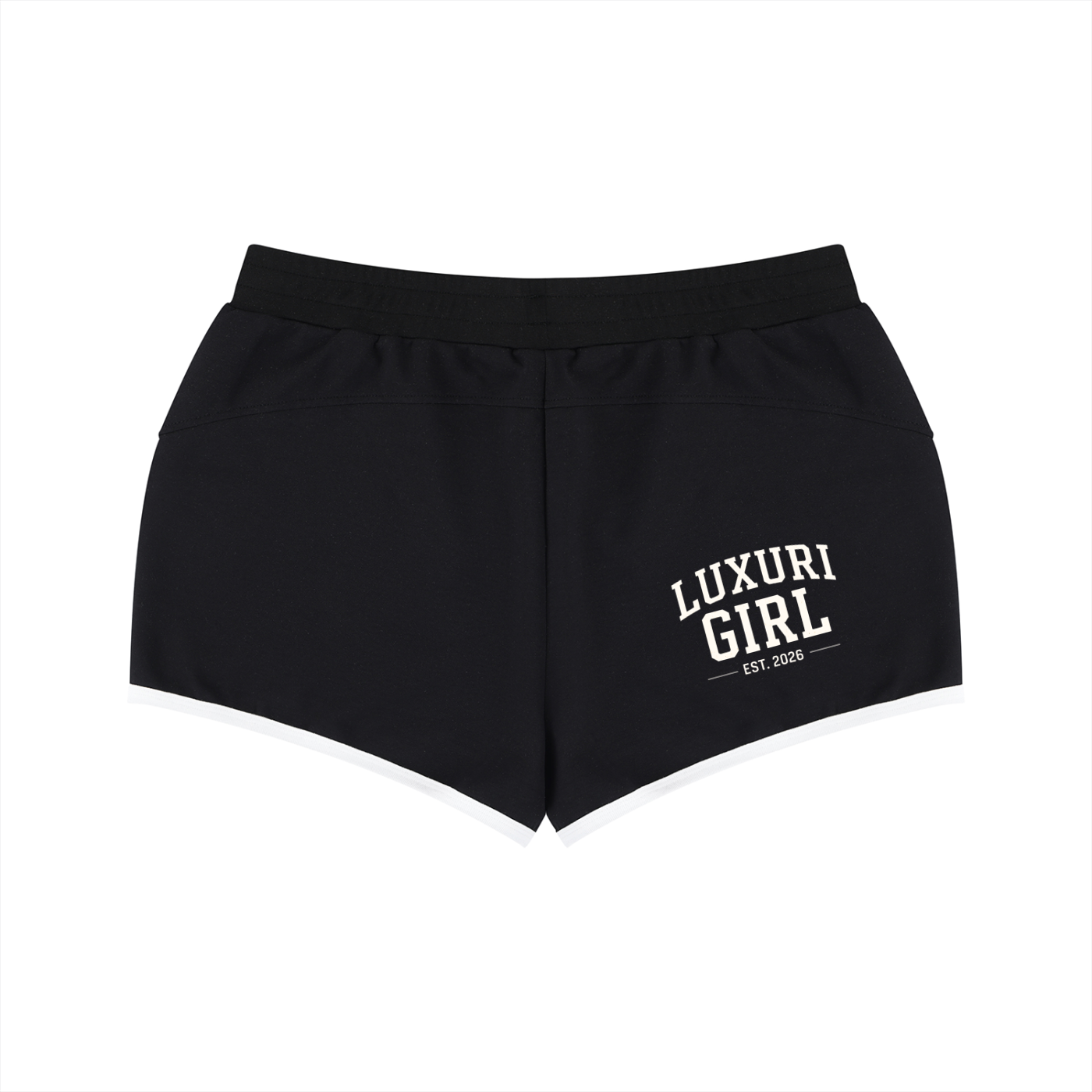 The Luxuri Girl Retro Contrast Binding Shorts